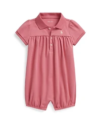 Polo Ralph Lauren Baby Girls' Short-Sleeve Bubble Shortall