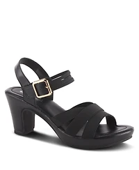 Patrizia Women's Neesa-stretch Elastic Strap Sandals with Low Platform Heel