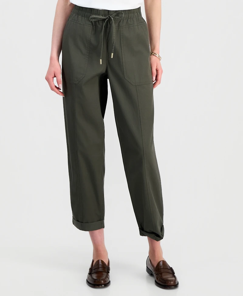Nautica Women's Solid Cuffed Pull-On Pants
