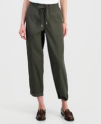 Nautica Women's Solid Cuffed Pull-On Pants
