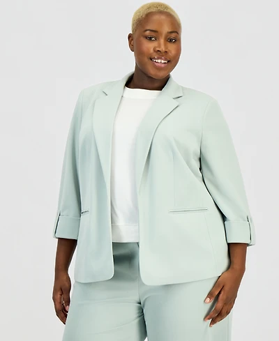 Anne Klein Essentials Plus Notched Collar Blazer