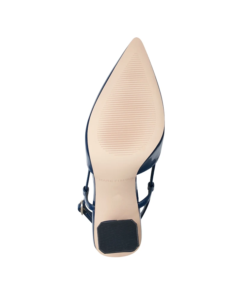 Marc Fisher Women's Dian High Block Heel Slingback Pumps