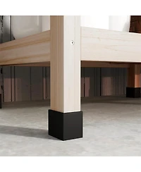 Slickblue Outdoor Gardening Workbench with Open Shelf Storage for Pots