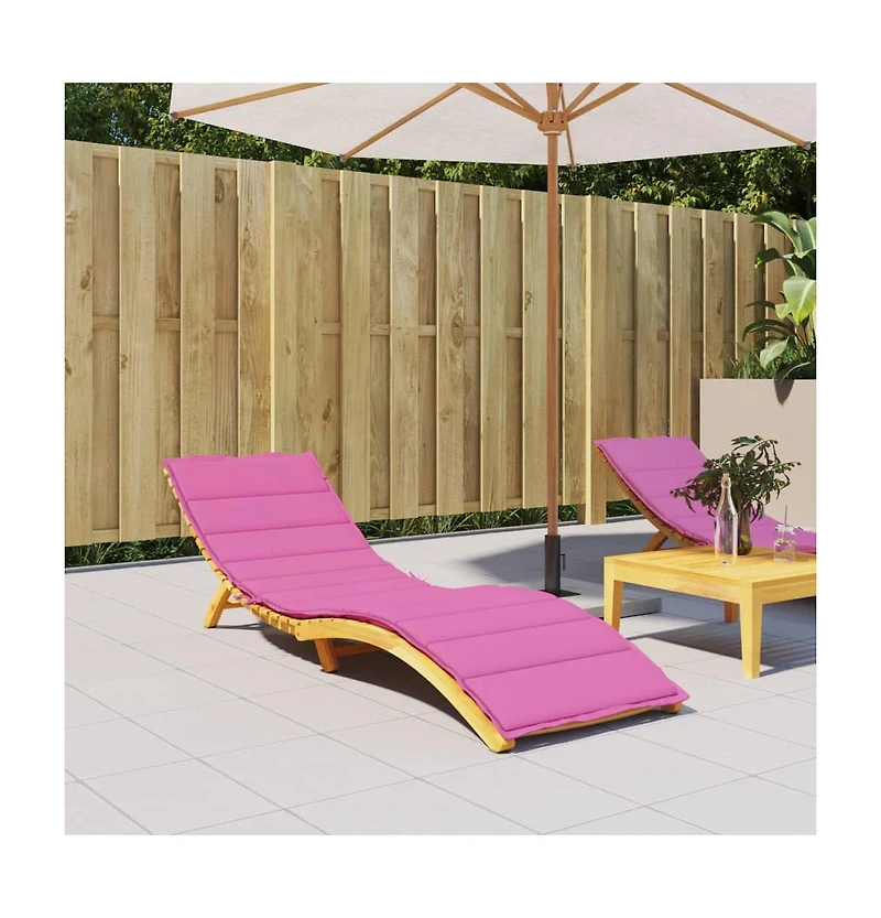 vidaXL Sun Lounger Cushion Pink Oxford Fabric