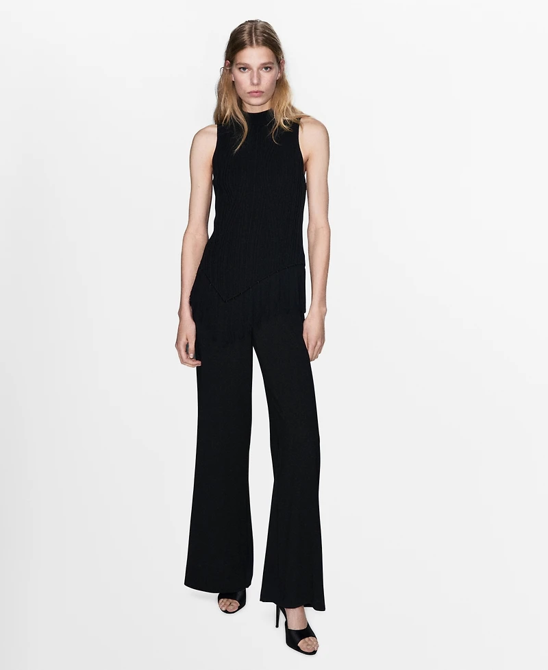 Mango Women's Fringed Jumpsuit