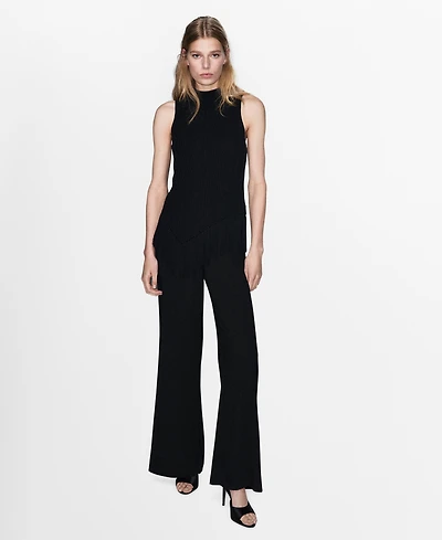 Mango Women's Fringed Jumpsuit