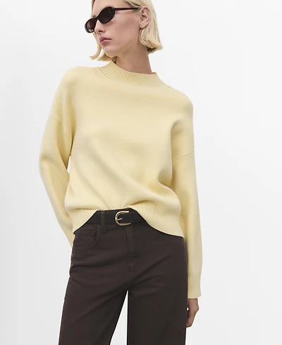 Mango Women's High Collar Sweater