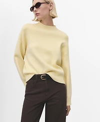 Mango Women's High Collar Sweater