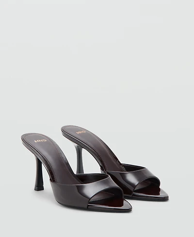 Mango Women's Patent Leather High-Heeled Sandals