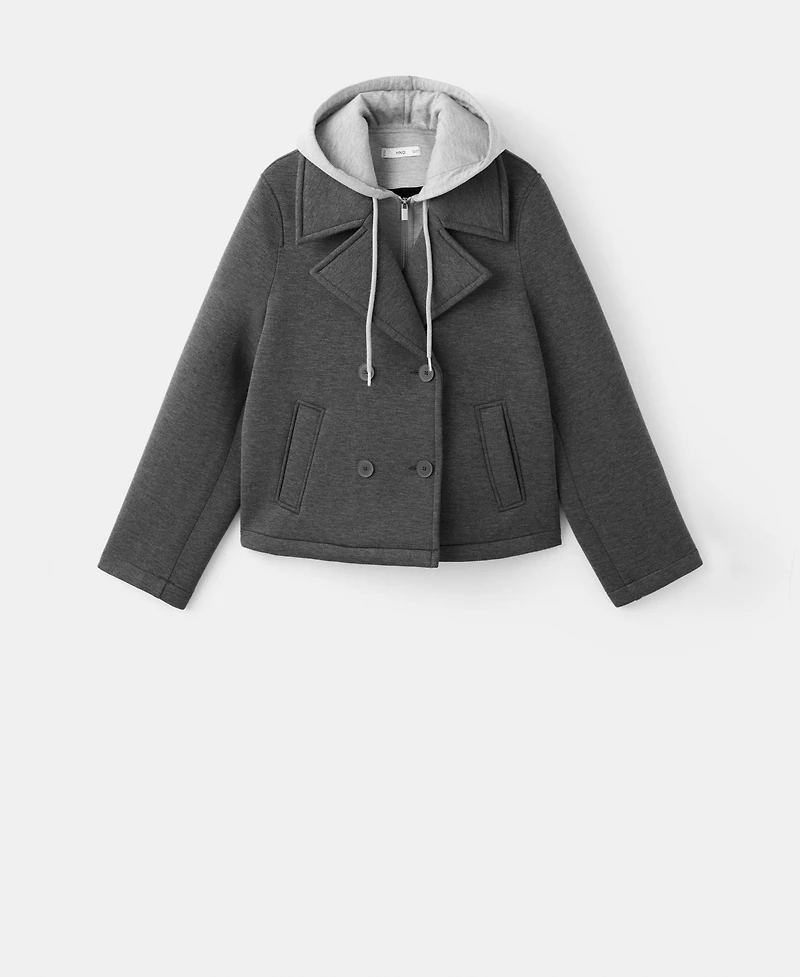 Mango Women's Combined Hooded Jacket