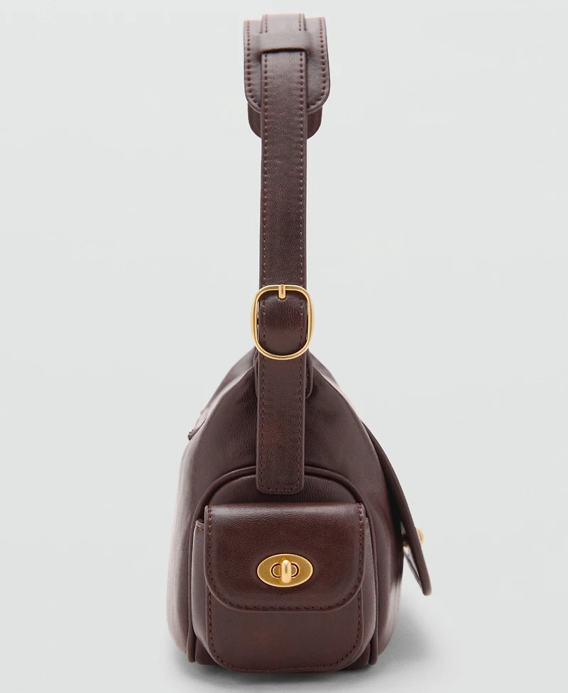 Mango Women's Pockets Shoulder Bag