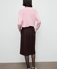 Mango Women's V-Neck Knit Sweater