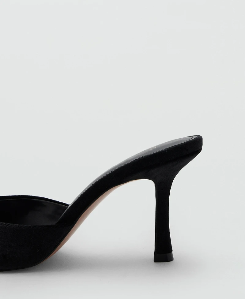 Mango Women's Velvet Heel Sandals