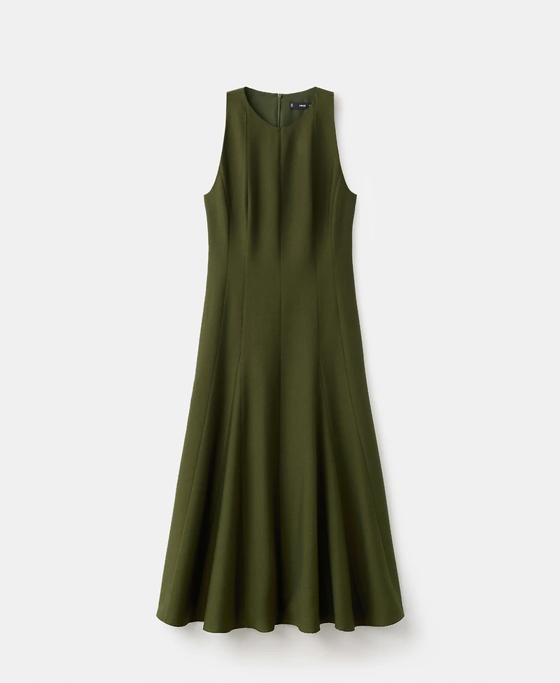 Mango Women's A-Line Godets Dress