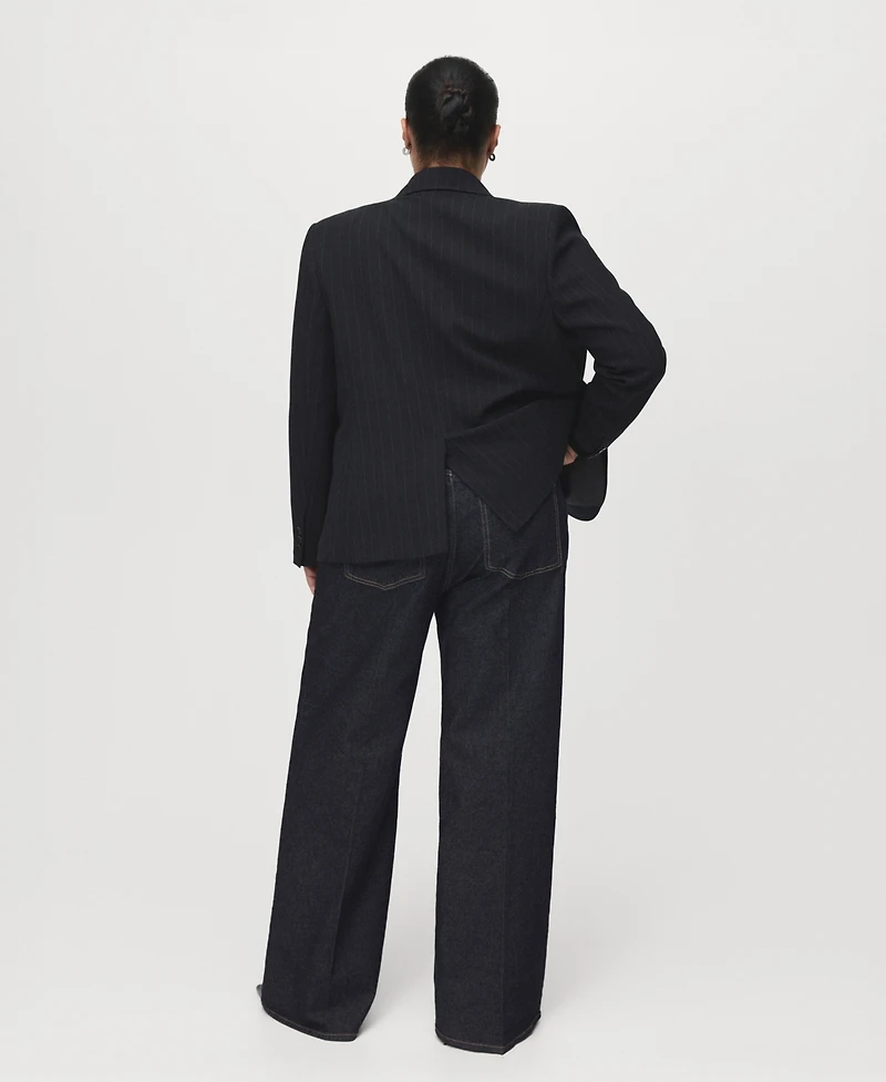 Mango Women's High-Rise Wideleg Jeans