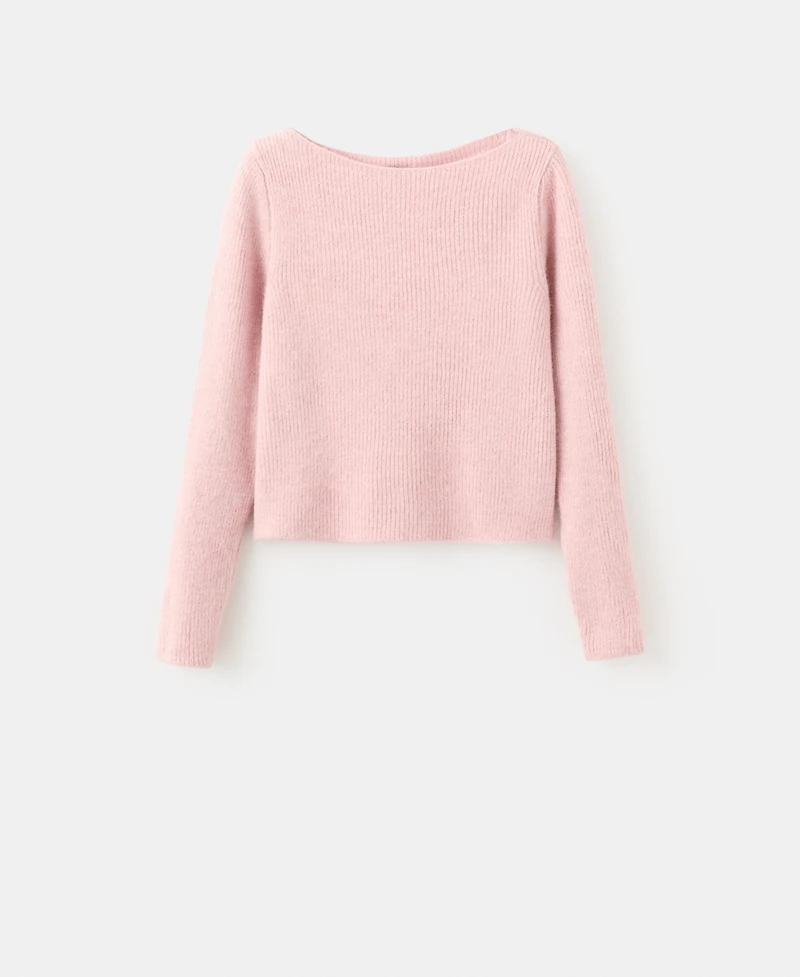 Mango Women's Knitted Ribbed Sweater