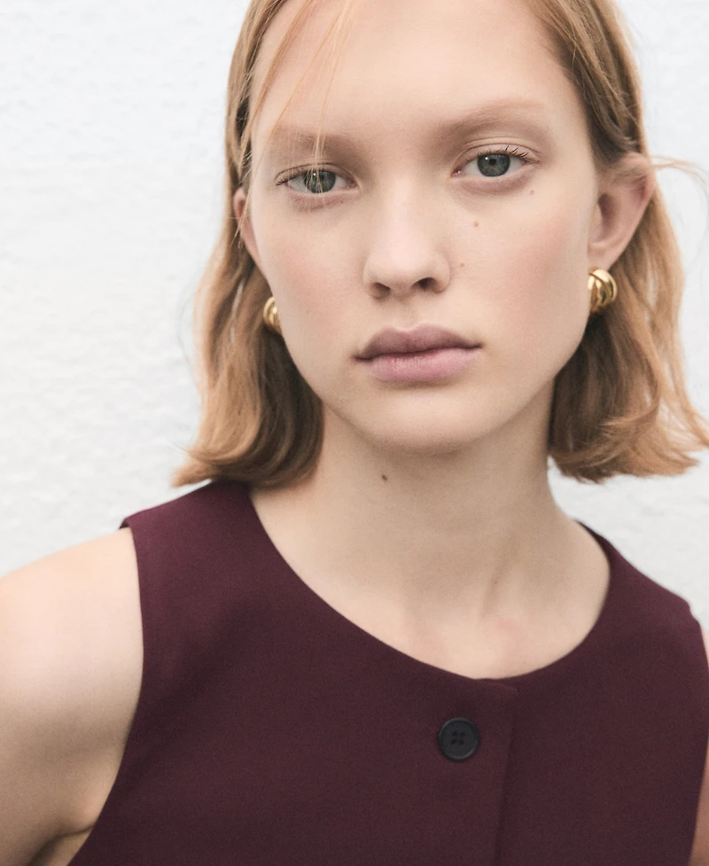 Mango Women's Buttons Suit Vest