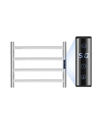 Ecooso 4 Bars Towel Warmer Rack, Wall Mounted Heated Towel Rack for Bathroom