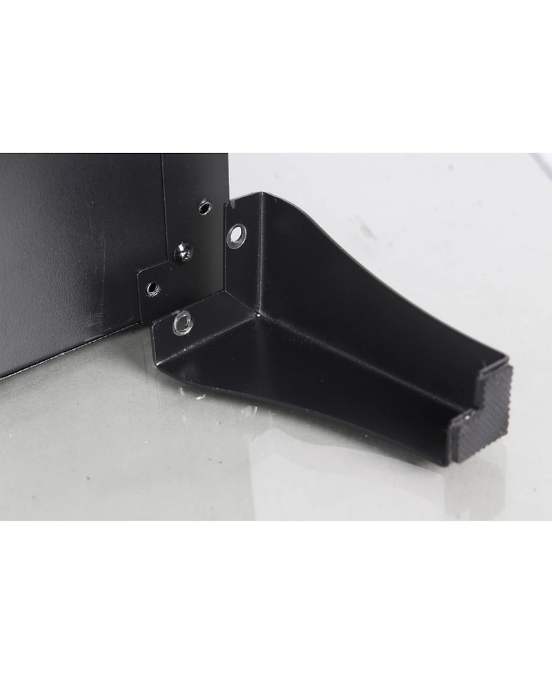 Flynama 24 inch three sided glass electric fireplace with feet