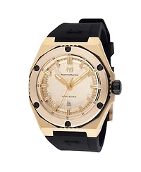 Technomarine Men's Tm- Coral Quartz 3 Hand Gold Dial Watch
