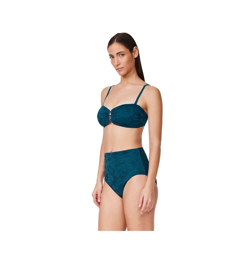 Profile by Gottex Women's Jolene Textured Bandeau Bikini Top