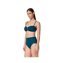 Profile by Gottex Women's Jolene Textured Bandeau Bikini Top