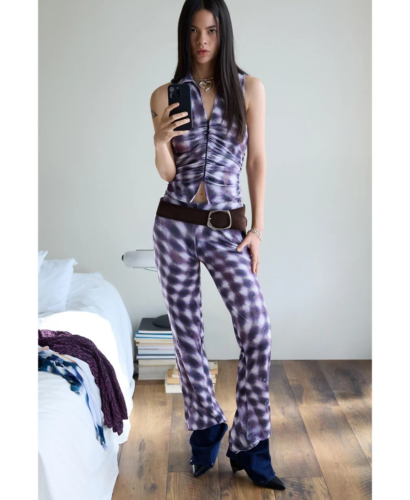 Desigual Women's Ruched zipper T-shirt