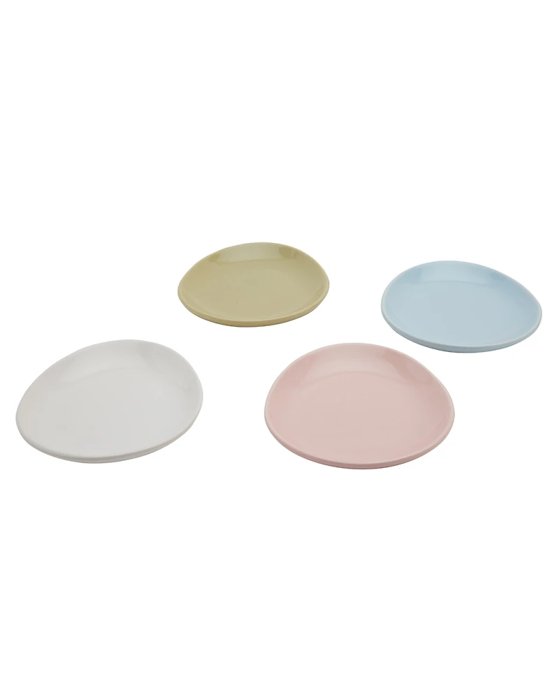 Haven Stoneware Egg Appetizer Plate, Set of 4