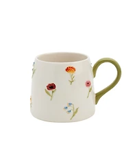 Haven Stoneware Floral Mug, Set of 4