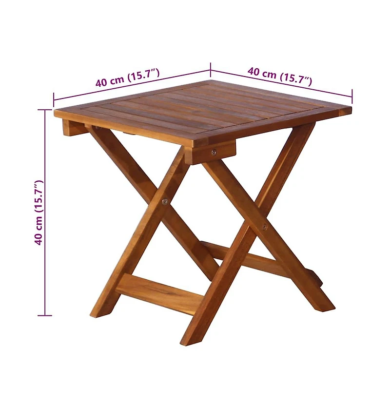 vidaXL Sunlounger With Table Taupe Solid acacia wood and polyester