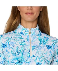 G Lifestyle Clothing Women's Long Sleeve Mock Neck Top