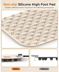 Cowsar Warming Mat for Food, Electric Food Warming Mat, Fast Full-Surface Heating, 3 Temp Settings, Portable Rollable Food Warmer for Gatherings
