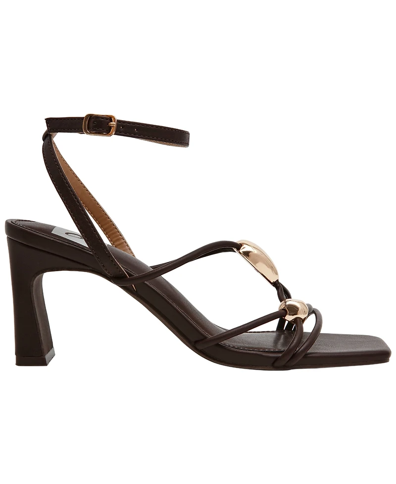 Dv Dolce Vita Women's Leeana Embellished Jewelry Strappy High Heel Dress Sandals