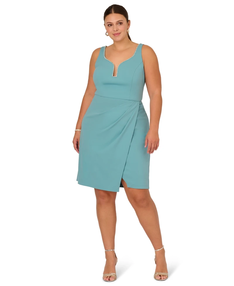 Adrianna Plus Sleeveless Midi Dress
