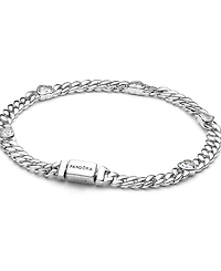 Pandora Heart Cuban Chain Bracelet