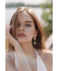 Esmee Glaze Heart Dangle Earrings