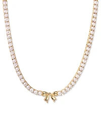 brook & york Coco Bow Tennis Necklace