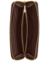 Coach Essential Signature Canvas Slim Accordion Zip Wallet