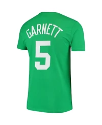 Mitchell & Ness Men's Kevin Garnett Kelly Green Boston Celtics Hardwood Classics Stitch Name Number T-Shirt