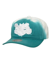 Men's Teal/White Charlotte Hornets Dip Dye Pro Crown Adjustable Hat