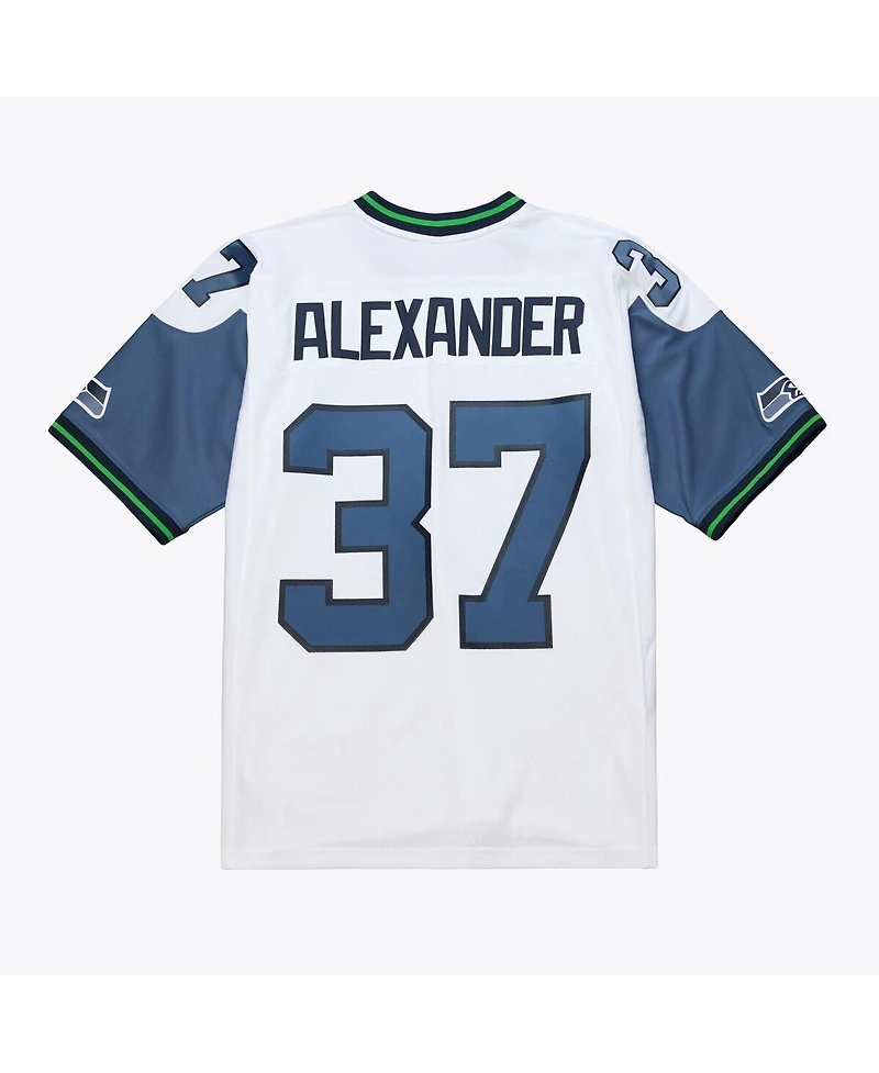 Men's Shaun Alexander White Seattle Seahawks 2005 Legacy Throwback Replica Jersey