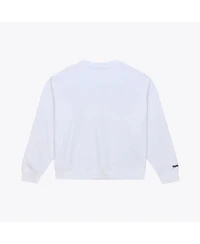 Women's White Los Angeles Lakers Lightweight Block Letter Sweatshirt