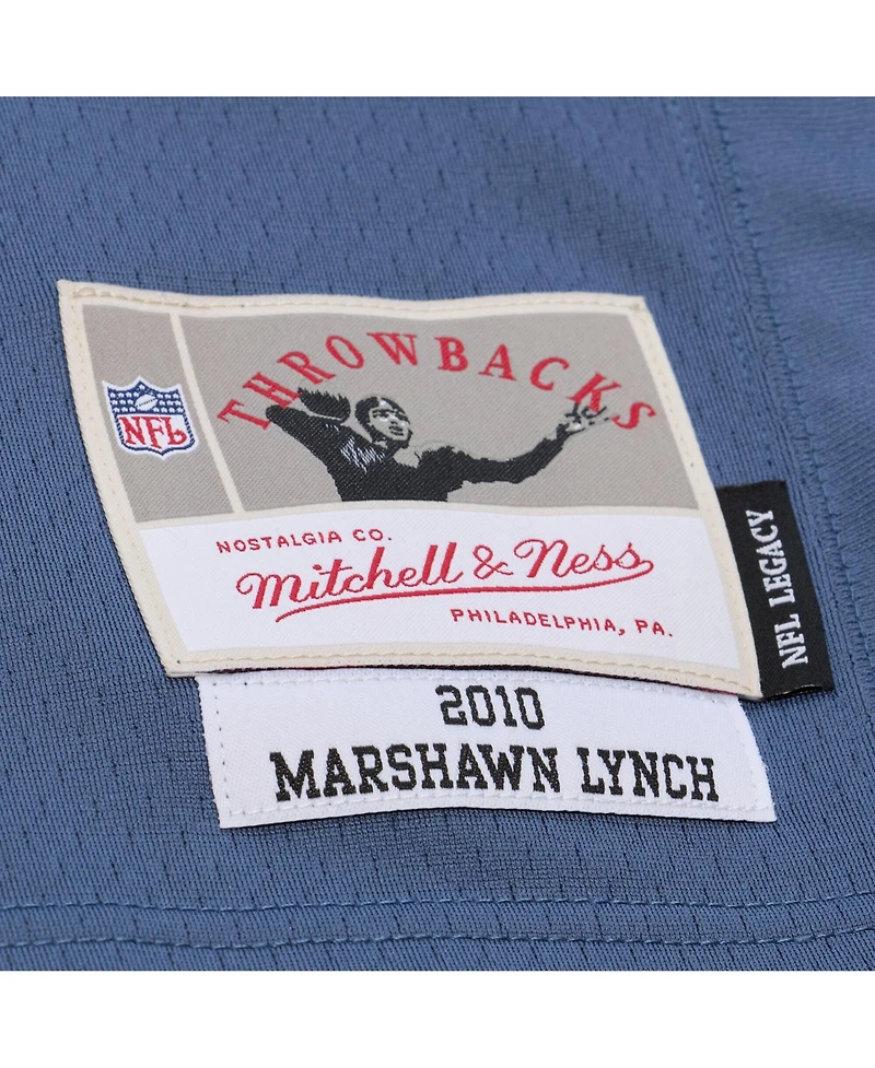 Men's Marshawn Blue Seattle Seahawks 2010 Legacy Throwback Replica Jersey