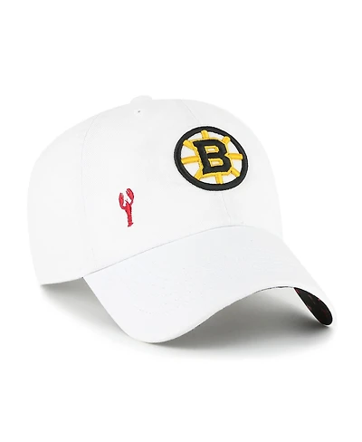 '47 Brand Women's White Boston Bruins Confetti Clean Up Adjustable Hat