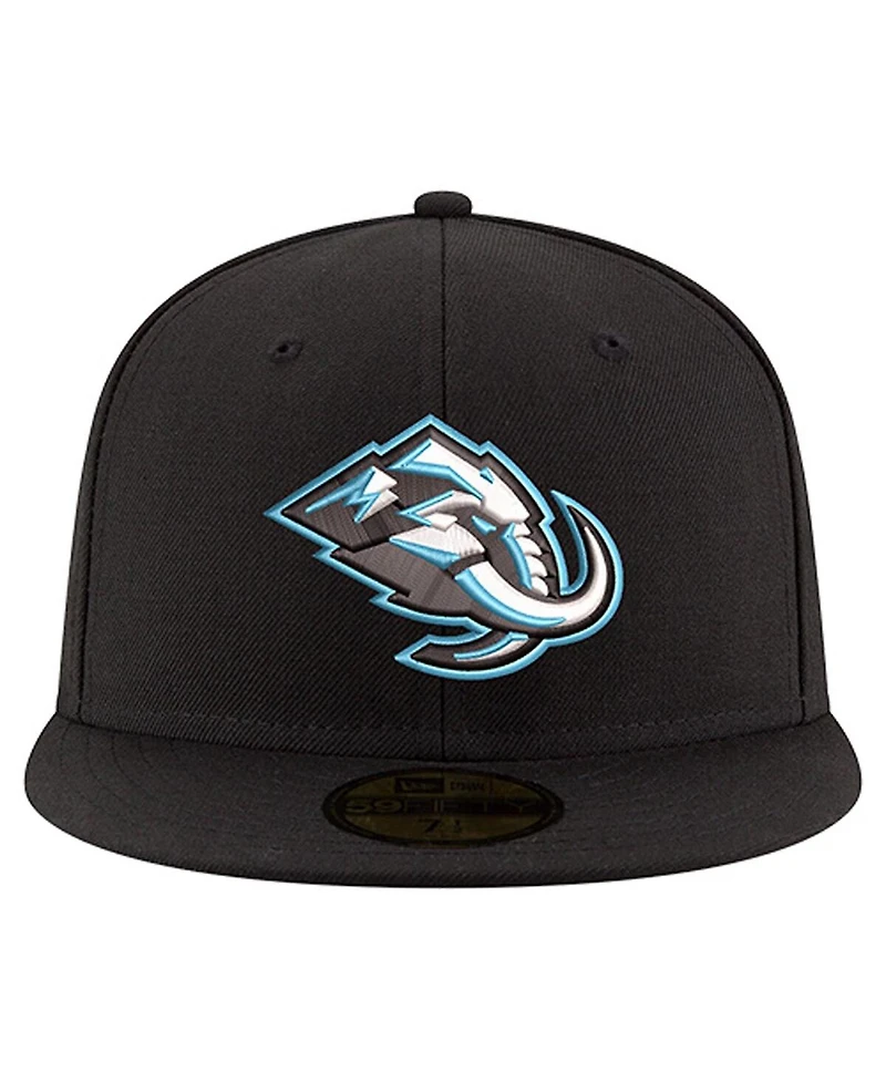 New Era Men's Black Utah Mammoth Core 59FIFTY Fitted Hat