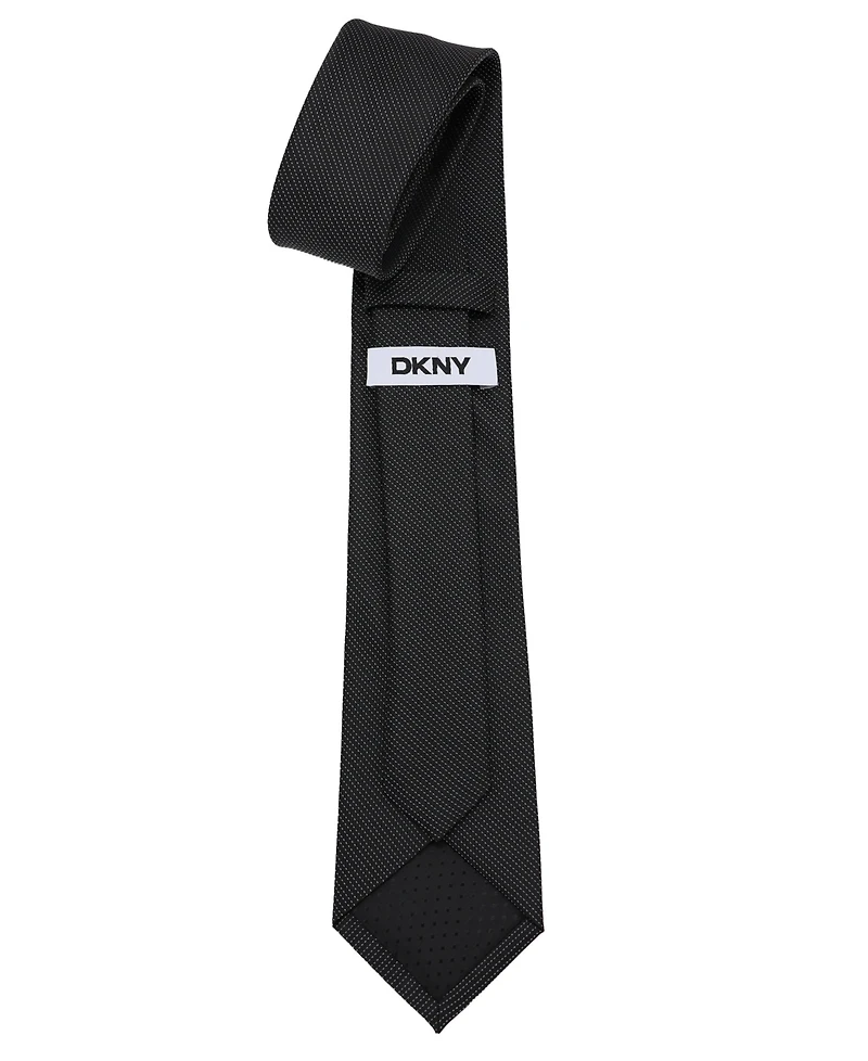 Dkny Men's Matte Satin Slim Design Tie