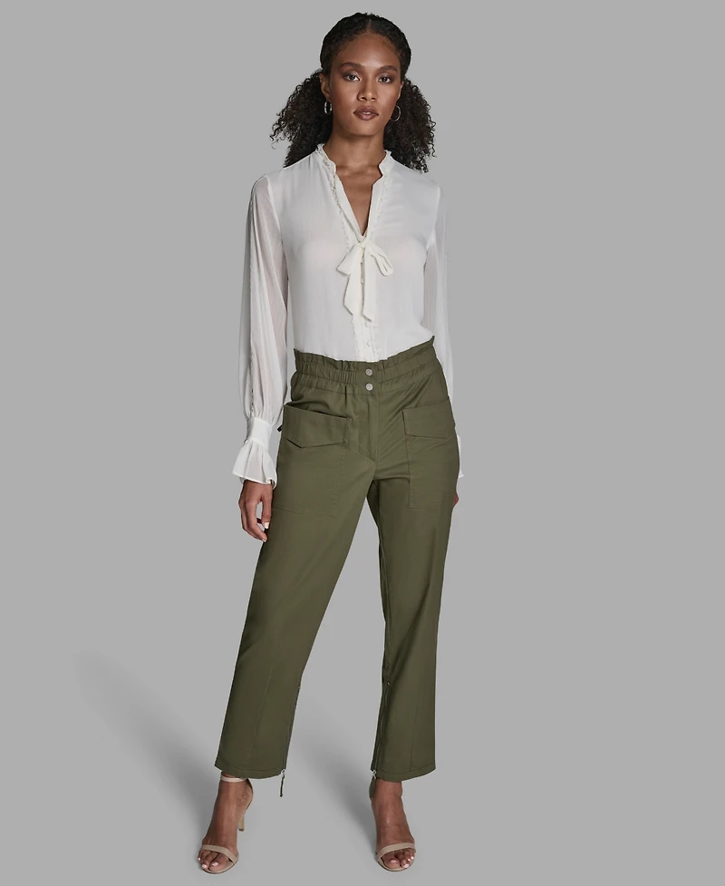Bcbg Women's Patch Pockets Mid-Rise Pants