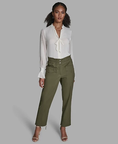 Bcbg Women's Patch Pockets Mid-Rise Pants