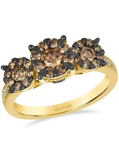 Le Vian Nude Diamond (0.12 ct. t.w.) and Chocolate Diamond (0.88 ct. t.w.) Ring in 14k Honey Gold