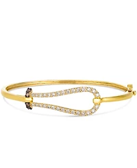 Le Vian Nude Diamond (1.05 ct. t.w.) and Chocolate Diamond (0.14 ct. t.w.) Bangle in 14k Honey Gold